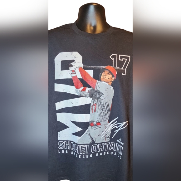 MVP Shohei Ohtani Los Angeles MLBPA T-Shirt - Picture 2 of 5